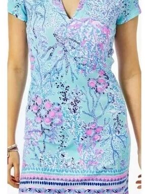 Lilly Pulitzer Sophiletta Dress Print: Blue Ibiza Now You Sea Me Size S NWT